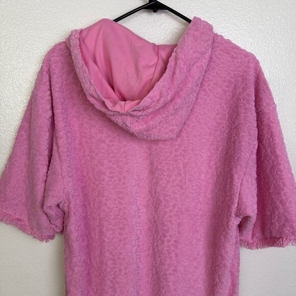 Dress Blank Terry Robe Dress Womens XS Pink Toweling Resort Beach Swim NWT - Picture 9 of 13